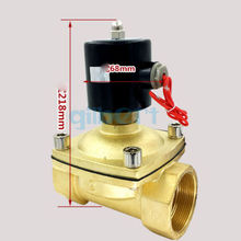 DC12/24V AC110/220V 2"BSPP Normally Open Brass Gas Oil Water Solenoid Valve 2024 - buy cheap
