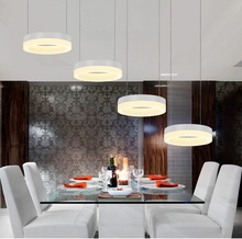 Round aluminum acrylic LED ceiling lamp Living Dining Room Living Room Bedroom Study Pendant Lamp Office & Commercial Lighting 2024 - buy cheap