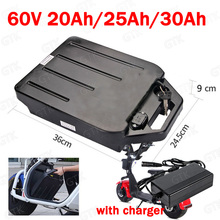 GTK 60V 30Ah Lithium ion 60v 20Ah 25Ah li ion battery for two Wheel Foldable citycoco X7 X8 X9 scooter + 5A charger 2024 - buy cheap