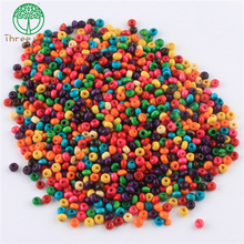 1000pcs 4mm Wooden beads Random Mixed Color Round Wood Beads for Jewellry Making DIY Pacifier Clips Beading 2024 - buy cheap
