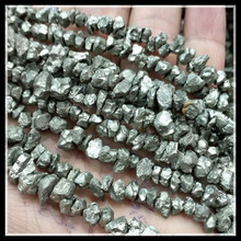 1 Strings Nature Pyrite Mine Stone Chips Top Selling Unique Beads Strings Size 4-6mm  15.5 Inches Length 2024 - buy cheap