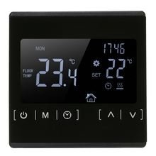 Lcd tela de toque termostato piso elétrico sistema aquecimento água termorregulador AC85-240V controlador temperatura 2024 - compre barato