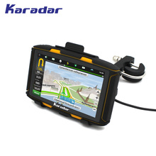 KARADAR Best Waterproof IPX7 Motorcycle GPS Android6.0 with WIFI Bluetooth FM AV-IN IPS 854*480 screen RAM 1GB 2024 - buy cheap
