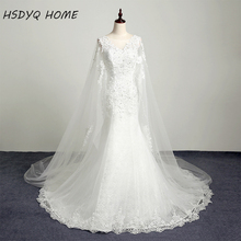 Real Photo Sexy Vestidos De Novia White Wedding dresses Long Lace up back Lace Bridal Gown Wedding party dress 2024 - buy cheap