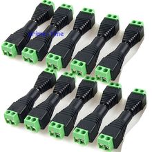 5pair Female+Male Connector Plugs 5.5x2.1mm For 5050 / 3528 LED Strip sigle color DC Power Supply AC Adapter Plug Cable Jack 2024 - buy cheap