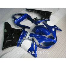 Kit de carenagem de plástico para yamaha, yzf r1 2000, 2001, azul, preto e branco, r1 00, 01, conjunto completo, injeção 1413 2024 - compre barato