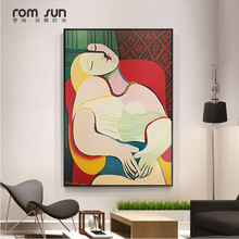 Picasso Dreaming Woman Abstract Canvas Painting Art Wall Pictures For Living Room Home Decor Posters And Prints HD Nordic Style 2024 - buy cheap