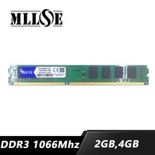 MLLSE Memory RAM DDR3 2GB 4GB 1066 1066mhz PC3-8500U PC3-8500 Desktop Computer PC RAM Memory Memoria DIMM 2G 4G 2024 - buy cheap