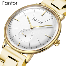 Fantor 2020 Luxury Brand Men's Stainless Steel Watch Men Waterproof Male Clock Classic Wrist Man Quartz Watch for Men 2024 - buy cheap