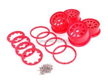 nylon super star Wheel Hub set with beadlock ring and screws for 1/5 rovan hpi kingmotor baja 5b rc car parts 2024 - buy cheap
