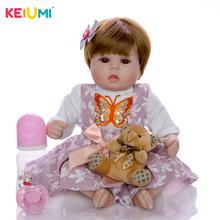 KEIUMI-Muñeca Reborn de 17 pulgadas, muñeco de tela para niñas, gran oferta 2024 - compra barato