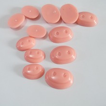 50pcs/lot--- 20x27mm-25x34mm animal flat nose plastic doll nose for diy plush toy findings--size option 2024 - buy cheap