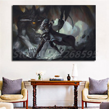 Dark Elf Sylvanas Wallpaper Canvas Posters Prints Wall Art Painting Decorative Picture Modern Home Decoration 2024 - buy cheap