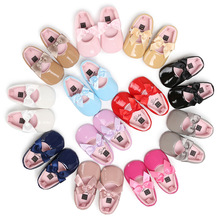 Sapatos de princesa para mulheres de 0 a 1 ano, sapatos com fundo macio e antiderrapante para bebês e crianças pequenas, moda primavera e outono 2024 - compre barato