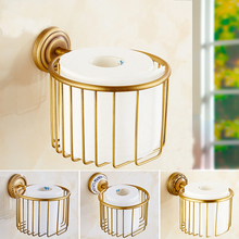 1 pc Paper holders antique brass wall shelf toilet paper roll tissue basket  bathroom accessories paper rack 2024 - buy cheap