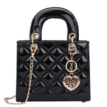 Luxury Brand Tote bag 2021 Fashion New High Quality Patent Leather Women's Designer Handbag Lingge Chain Shoulder Messenger Bag 2024 - купить недорого