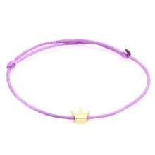 Fio roxo romântico ajustável cor dourada, 1 peça de corda de fio simples bracelete para mulheres homens fio vermelho artesanal joia de corda 2024 - compre barato