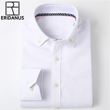 2016 New Fashion Design Casual Business Men Shirt Long Sleeve High Quality Oxford Slim Fit Solid Color Mens Dress Shirts M016 2024 - buy cheap