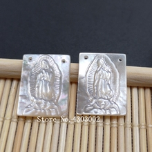 Esfregão forma de pérola para joias diy, esfregão com concha retangular de pérola, 12x16mm, 100 2024 - compre barato