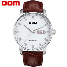 DOM Men watches Mechanical Wristwatch Top Brand Luxury Man Automatic Waterproof Watch Business Men Clock Relogio M-57L-7M 2024 - buy cheap