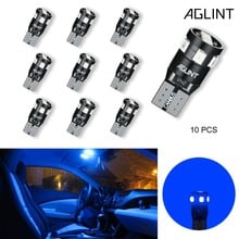 AGLINT 10 шт. SMD 2835 W5W T10 светодиодный лампы для автомобилей CANBUS No OBC ошибки Авто интерьерные огни парковочные огни Синий DC 12 вольт 2024 - купить недорого