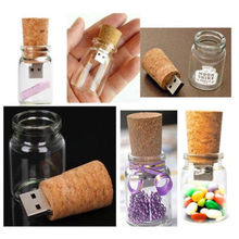 Free shipping 8GB high capacity factory price 50 pieces/lot High Speed Glass Drift Bottle Memory USB with Competitive price 2024 - buy cheap