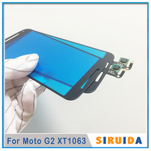 Tela de toque lcd para motorola, painel de vidro frontal digitalizador para motorola moto g (2nd gen) g2 xt1063 1068 1064 1069 1072 substituição 2024 - compre barato