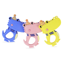 Silicone Teether Cartoon Crocodile Food Grade Silicone Baby Teething DIY Necklace Toys Nursing Accessories And Gifts 2024 - buy cheap