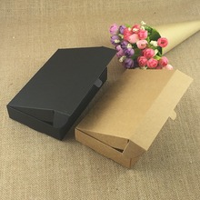 12Pcs/Lot Kraft Paper Boxes Nice Pure Black/Brown Kraft Boxes Party Candy Cookies Gift Packaging Boxes Jewelry Reception Box 2024 - buy cheap