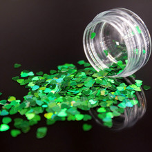 1 caixa de garrafa acrílico verde em pó cristal unha polímero unha arte dicas construtor falso dicas ferramentas forma do coração 2024 - compre barato