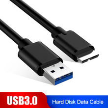 USB 3,0 штекер тип A к Micro B кабель для передачи данных Шнур высокоскоростной внешний жесткий диск кабели для диска 5 Гбит/с USB3.0 к Micro B кабель для передачи данных 2024 - купить недорого
