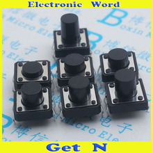 50pcs 12*12*6 Tact Switch Small Switch with Pins Push Button Micro Switch 2024 - buy cheap