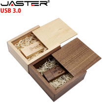 JASTER USB 3.0 wooden Photo Album usb+Box usb flash drive Pendrive 4GB 8GB 16GB 32GB Wedding gift box (size 105mm*95mm*40mm) 2024 - buy cheap