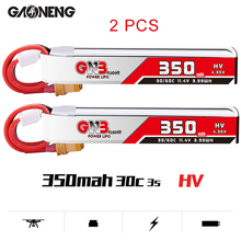 Gaoneng-batería Lipo para Dron de carreras, conector XT30 para Beta75X RC FPV, GNB, 350mAh, 3S, 11,4 V, HV, 4,35 V, 30C/60C, 2 uds. 2024 - compra barato