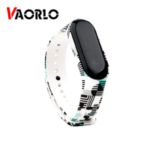Браслет VAORLO для Xiaomi Mi Band 3, спортивные часы с ремешком, мягкий силиконовый ремешок на запястье для Xiomi Mi Band 3, сменный Браслет 2024 - купить недорого