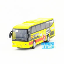 New Diecast Metal Multifunctional toy bus/With light and sound function/Pull back Educational/For children's gift or collection 2024 - buy cheap