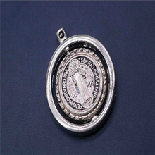Charm Saint Benedict's Cross Medal Christo Redentor. Rotating St. Mark's Colored Cross Medal 2024 - buy cheap