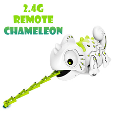 1 Remote Control Chameleon Pet Intelligent Toy Robot For Children Birthday Gift Funny Toy RC Animals Changeable Lizard Novelty 2024 - buy cheap