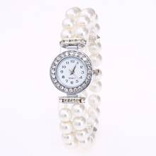 Fashion Women Watch Ladies Wristwatch Luxury Casual Pearl String Quartz Wrist Bracelet relojes mujer montre femme watch  #D 2024 - buy cheap