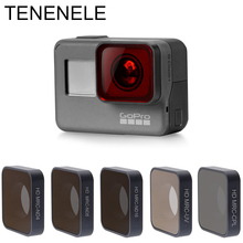 Фильтр для экшн-камеры TENENELE, для GoPro Hero 5, 6, ND, 4, 8, 16, поляризационные, УФ, спортивные, водонепроницаемые фильтры для объектива камеры Hero 2018, 6/5 2024 - купить недорого