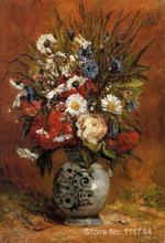 Beautiful flower art Daisies and Peonies in a Blue Vase Paul Gauguin painting for sale High quality Hand painted 2024 - buy cheap