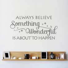 Always Believe Something Wall Sticker Home Decor Living Room Vinyl Decal Mural Inspiring Home Rule Wall Decals Quote Office Z170 2024 - buy cheap
