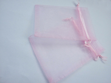 50pcs 9*12 Pink small gift bags for jewelry/wedding/christmas/birthday Organza Bags with handles Packaging Yarn bag 2024 - buy cheap