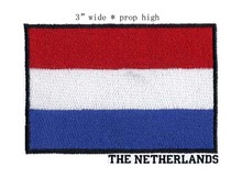 3"wide THE NETHERLANDS embroidered flag patch wonder patch applique/applique fabric 2024 - buy cheap