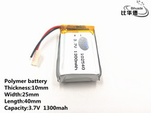 Batería de iones de litio para juguetes, cargador portátil de batería, GPS, 3,7 mAH, 1300 polímero, buena calidad, 102540 V, 10 Uds./lote 2024 - compra barato