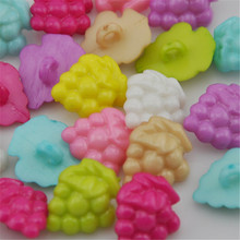 100pcs Mix Color Grapes Plastic Buttons Sewing Crafts Accessories Back Hole PT50 2024 - buy cheap