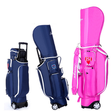 Saco de golfe retrátil com roda novo projetado padrão saco de golfe grande capacidade viajar aviação saco rígido náilon d0638 2024 - compre barato