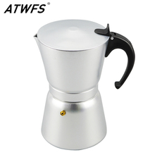 ATWFS высокомощный алюминиевый чайник 12 чашек, портативная кофеварка, плита, верхняя кофеварка, кофейник 2024 - купить недорого