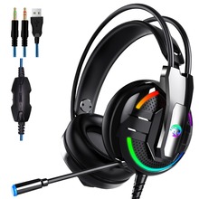 A18 Headphone Stereo Gaming Headset bass hifi Headphone Support Microphone 3.5mm AUX for PC Video game 2024 - buy cheap