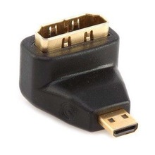 Convertidor de adaptador macho y hembra, 10 unidades, HDMI 1,4, dorado, Micro HDMI, derecho/izquierdo 2024 - compra barato
